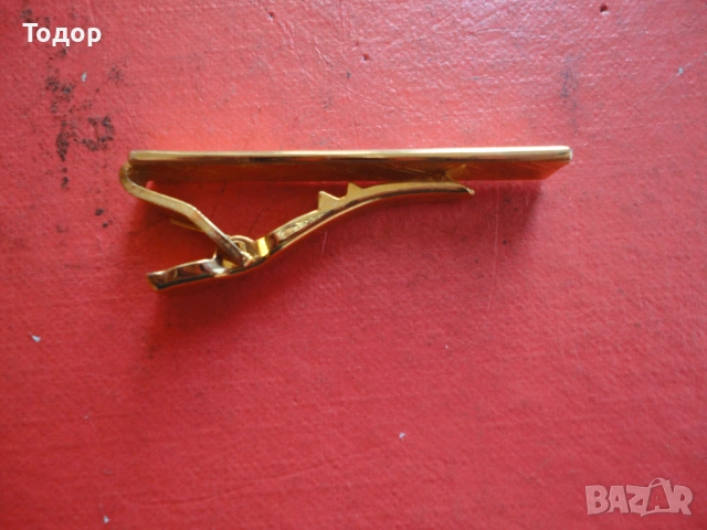 Луксозна позлатена игла щипка за вратовръзка 3, снимка 3 - Други - 53043096