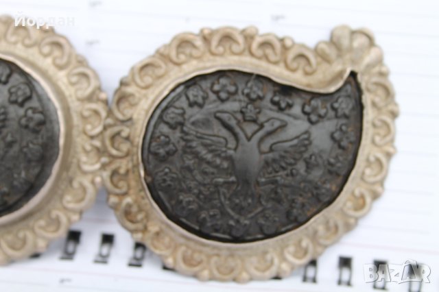 Изящни сребърни възрожденски пафти, снимка 6 - Антикварни и старинни предмети - 40760913