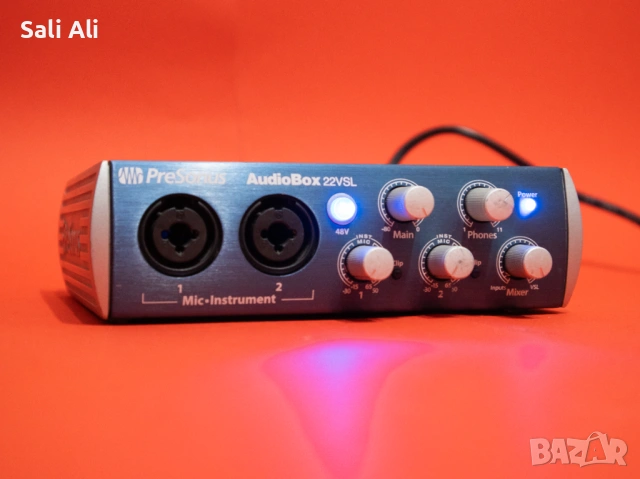 PreSonus AudioBox 22VSL USB аудио интерфейс, 24bit 96khz, 48V, снимка 2 - Други - 53385909
