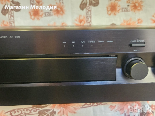 Усилвател Yamaha AX-596 Две по 155 вата на 4 ома.  В отлично техническо и визуално състояние., снимка 4 - Ресийвъри, усилватели, смесителни пултове - 53536092