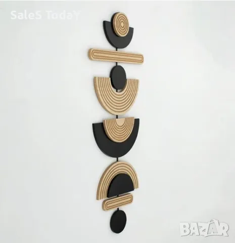 Дървена декорация за стена, 70 см, снимка 3 - Декорация за дома - 49632154