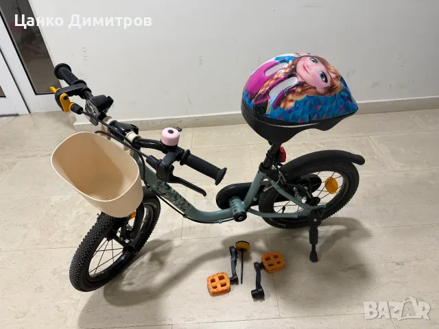 Детски велосипед 2 в 1 BTWIN DISCOVER 900, 14 инча, 3 – 5г., с режим безпедали, снимка 2 - Велосипеди - 55747095