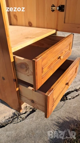 Гардероб единичен масив, снимка 3 - Гардероби - 51115245