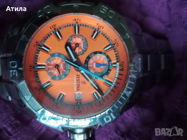 часовник festina chronograph, снимка 3 - Мъжки - 47858468