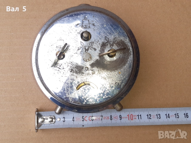 Стар рядък часовник , будилник LENSTAN . Работи, снимка 6 - Антикварни и старинни предмети - 52076460