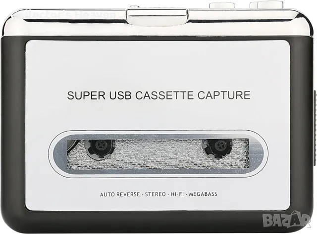 Уокмен Portable Tape To PC Super USB Cassette-To-MP3 Player , снимка 2 - Аудиосистеми - 48428986