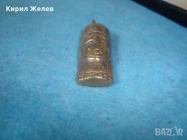 СТАР БРОНЗОВ АМУЛЕТ ФИГУРАЛЕН МЕДАЛЬОН ХУДОЖЕСТВЕНА МАЙСТОРСКА ИЗРАБОТКА ТОТЕМ РЯДЪК 25563, снимка 8 - Антикварни и старинни предмети - 35679571