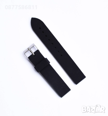 НОВА ЧЕРНА СИЛИКОНОВА ГУМЕНА КАИШКА ЗА ЧАСОВНИК.ЧЕРНИ СИЛИКОНОВИ ГУМЕНИ КАИШКИ ЗА ЧАСОВНИЦИ, снимка 2 - Каишки за часовници - 51613061