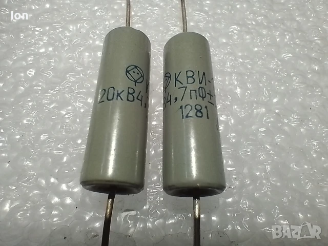 КВИ-1 4.7пФ 20кВ (4,7pF/20kV) СВЧ кондензатори , снимка 1