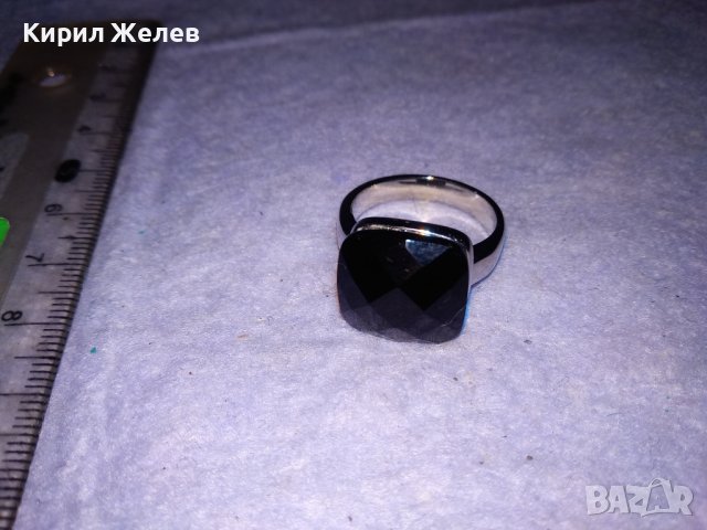СТИЛЕН КРАСИВ СРЕБРИСТ КРИСТАЛЕН МОДЕН АРТ ПРЪСТЕН от БЛАГОРОДНА СТОМАНА 38648, снимка 5 - Пръстени - 41681649