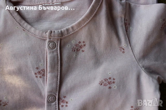 Комплект от 3 броя цели пижамки H&M/размер 62, снимка 2 - Бебешки пижами - 51340789