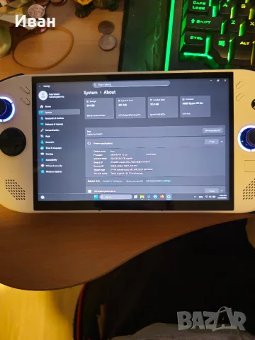 Lenovo Legion Go S 1TB, 32GB RAM, windows 11, бяла, снимка 4 - Други игри и конзоли - 55805152