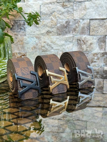 колани от естествена кожа в кутия louis vuitton balenciaga, снимка 3 - Колани - 50776390