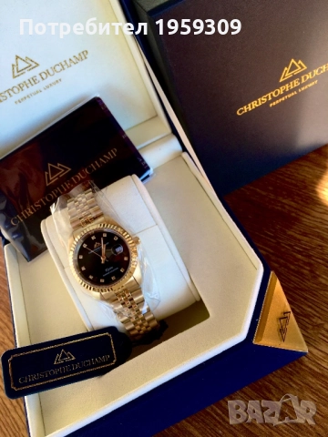 Иноксов часовник с диаманти, снимка 6 - Дамски - 52529995