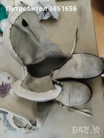 Боти от естествена кожа , снимка 4 - Дамски боти - 44067863