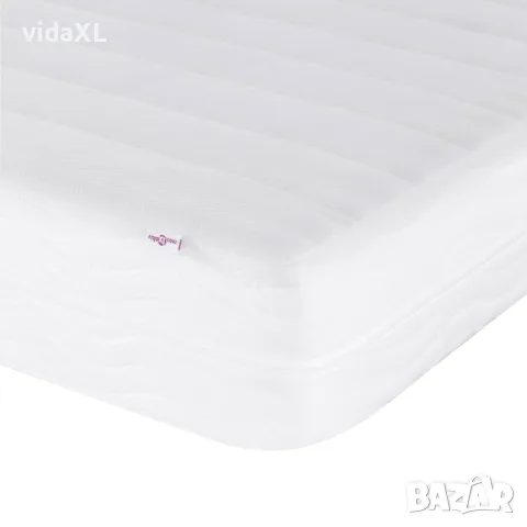vidaXL Канапе с матрак, светлосиво, 90x190 см, кадифе, снимка 8 - Спални и легла - 56146781