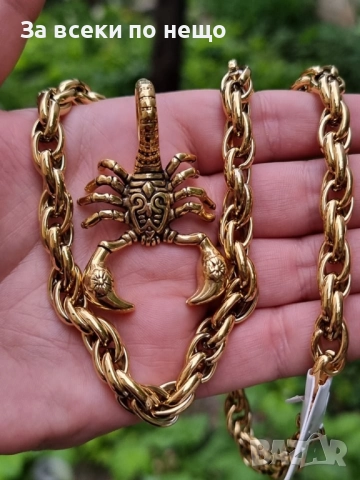 Мъжки Ланец От Медицинска Стомана Скорпион Код SV-30