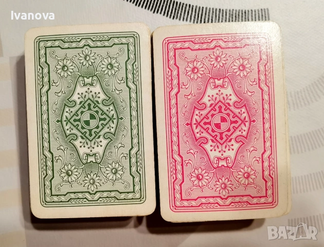 Ретро карти за белот, пасианс, сантасе и др, снимка 7 - Карти за игра - 53511686
