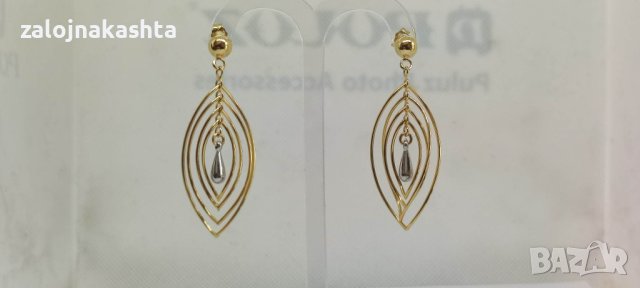Нови Златни обеци-3,52гр/14кр, снимка 2 - Обеци - 40663088