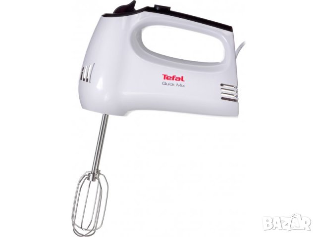 Ръчен миксер Tefal QUICK MIX HT310138, Турбо функция, 300W, 5 скорости, Бял, снимка 2 - Миксери - 44471597