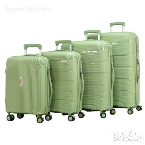 Комплект куфари от полипропилен в четири размера: КОД0 4006, снимка 3 - Куфари - 44304219