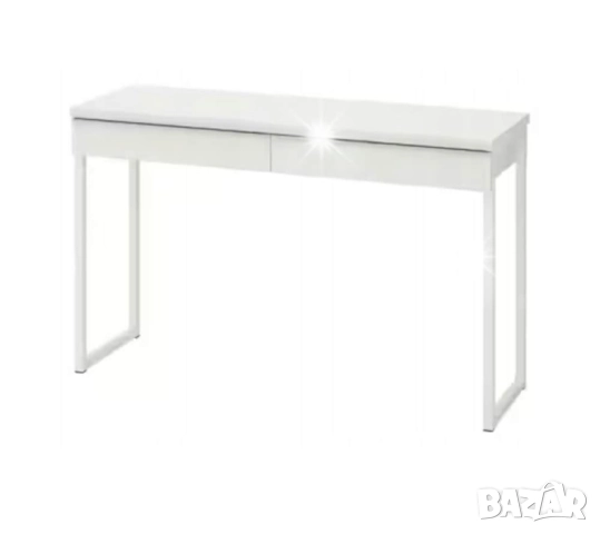 Бял лак бюро ikea besta