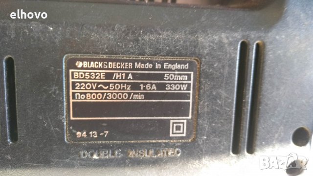 Прободен трион BLACK&DECKER BD532E, снимка 7 - Други инструменти - 39017278