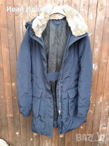 дълго стилно пухено яке / парка Tommy Hilfiger   размер Л , снимка 2 - Якета - 38924672