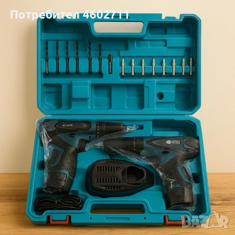 Акумулаторен винтоверт и ударна бормашина IF Tools CD11 – с 2 батерии и кугар. Гаранция 24 м. 