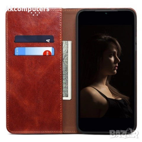 Nothing Phone (3a) Crazy Horse Texture Wallet Калъф и Протектор, снимка 4 - Калъфи, кейсове - 51219818