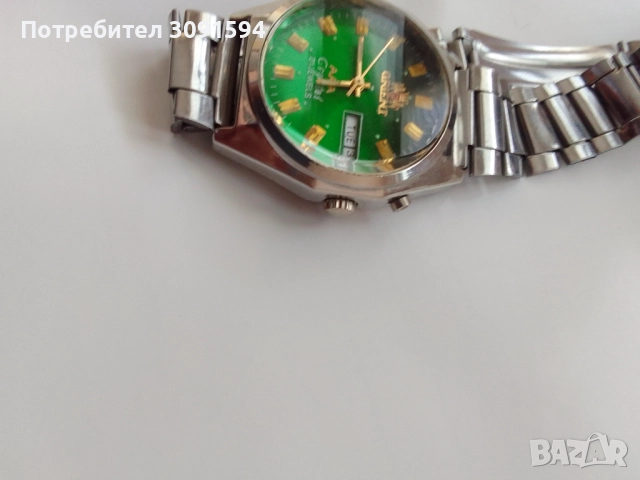  Механичен Японски часовник Ориент  почистен работи перфектно кристално стъкло , снимка 3 - Друга електроника - 51830839