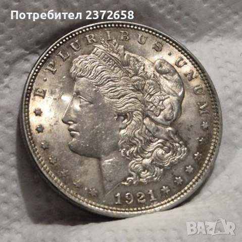 USA Морган долар сребро MS, снимка 2 - Нумизматика и бонистика - 53755286