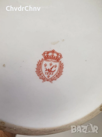 41см-3кг китайска порцеланова фигура с бронз/птици-папагали/Wong Lee 1895/стара статуетка, снимка 11 - Антикварни и старинни предмети - 51475516