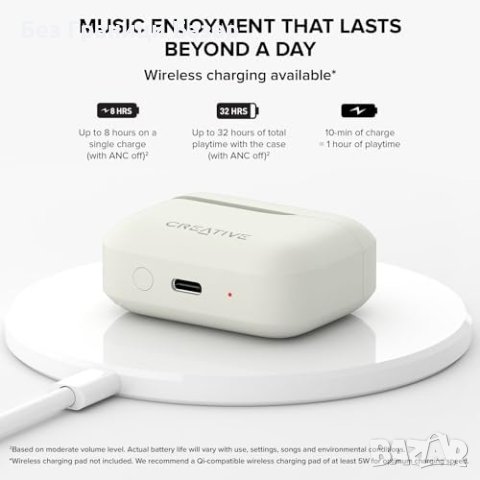 Нови Bluetooth LE Audio Слушалки Zen Air Plus: 32ч Батерия, ENC Микрофони, снимка 3 - Bluetooth слушалки - 44396621
