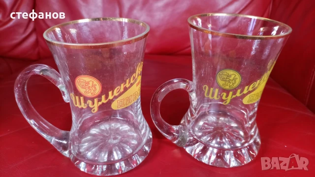 Бирени халби, Шуменско, златен кант, тънкостенни, снимка 8 - Чаши - 51258416