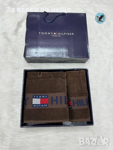 Tommy Hilfiger Луксозни Хавлии - 2бр. в кутия - Налични Различни Цветове Код E701, снимка 6 - Хавлиени кърпи - 51151679