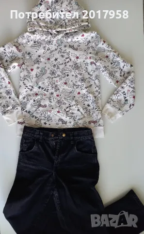 Суитшърт и/или дънки 152см, снимка 2 - Детски анцузи и суичери - 48145868