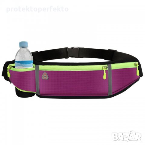 Олекотена чанта за кръста - трекинг, маратон, бягане - черен цвят, снимка 2 - Спортна екипировка - 36021382