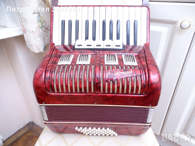Акордеон Велтмайстер 40 баса, снимка 3 - Акордеони - 52624697