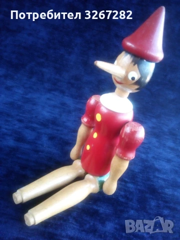 Палячо,Кукла,Пинокио,Дърво,Старинна, снимка 16 - Антикварни и старинни предмети - 50999264