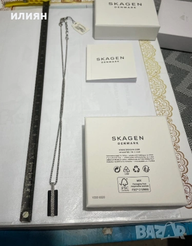 Колие .Синджир. Висулка. skagen  Denmark, снимка 7 - Колиета, медальони, синджири - 53244059