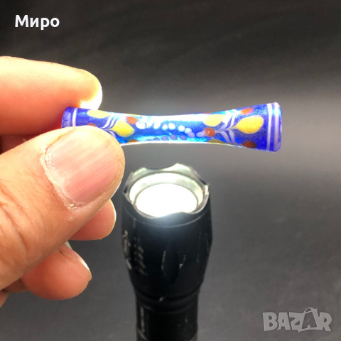 РИСУВАНО СТЪКЛО СТАРА МЪНИСТА ТАЛИСМАН ПРОТИВ УРОКИ АМУЛЕТ, снимка 5 - Антикварни и старинни предмети - 44931906