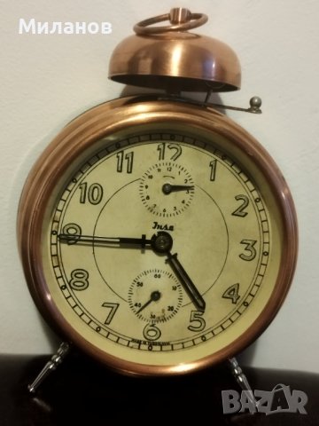 Стар механичен будилник, настолен часовник, снимка 1 - Други - 41499941
