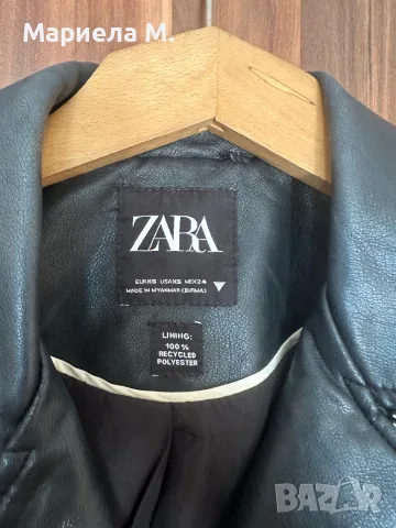 Zara кожено яке, отлично, XS, снимка 2 - Якета - 56336603