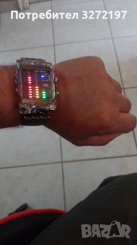 ILOVEDIY LED часовник, модерен дизайн, неръждаема стомана, черен бинарен светещ LED електронен , снимка 11 - Мъжки - 40437509