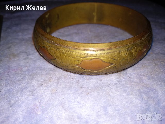 СТАРИННА ОРНАМЕНТИРАНА РЕТРО ГРИВНА от БРОНЗ и МЕД РЪЧНА МАЙСТОРСКА ИЗРАБОТКА 38314, снимка 6 - Антикварни и старинни предмети - 41096221