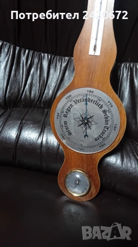старинен барометър,термометър,влагометър, снимка 5 - Колекции - 53702771