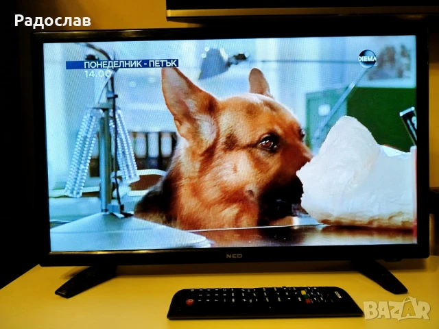 Телевизор NEO LED 24 инчов -24Т2, за кабелна телевизия и за компютър с дистанционно, снимка 7 - Телевизори - 50868272