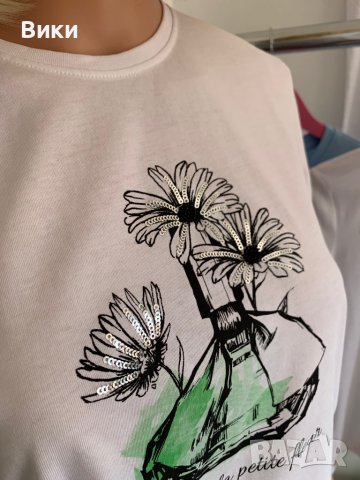 Бяла тениска Only , снимка 6 - Тениски - 41224545