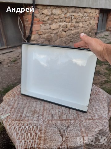 Стара емайлирана тава,тепсия #3, снимка 6 - Антикварни и старинни предмети - 42317238